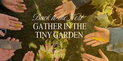 Back to the Nest, gather in the tiny garden