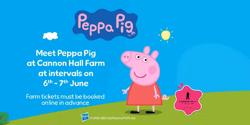 See Peppa Pig at Cannon Hall Farm!