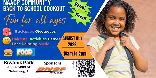 Annual NAACP Community Back to School Cookout