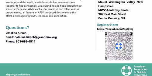 International Survivors of Suicide Loss Day event 