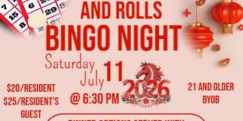 Rice and Rolls Bingo NIght