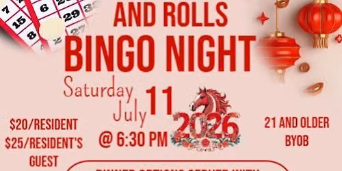 Rice and Rolls Bingo NIght