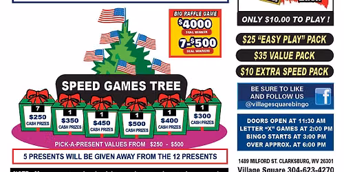 CHRISTMAS IN JULY 2026 BINGO EVENT
