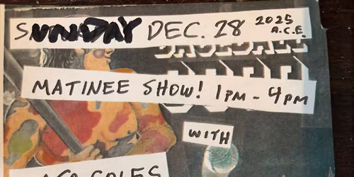 SUNDAY MATINEE PARTY! Nato Coles (playing all-new baseball songs), The Gooses, Forrest Jedediah