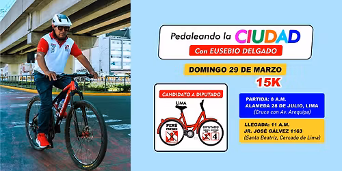 PEDALEANDO LA CIUDAD CON EUSEBIO DELGADO