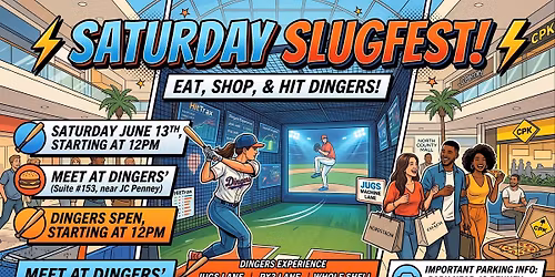 \u26a1 Saturday Slugfest: Eat, Shop, and Hit Dingers! \u26a1Escondido