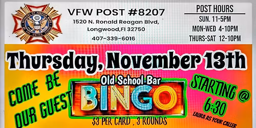 BINGO @6:30