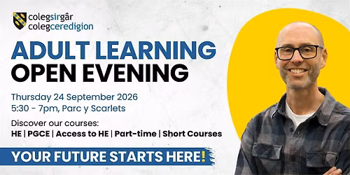 Adult Learning Open Evening at Parc y Scarlets