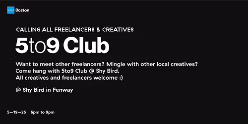 5to9 Club Creative Freelancer Mingle | AIGA Boston