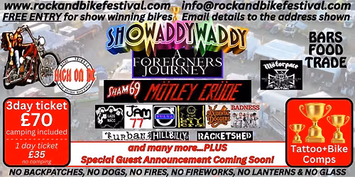 Rockandbikefestival Longmoor lane Notts Derby 