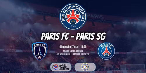 \ud83d\udd34\ud83d\udd35 Paris FC - PSG avec le PSG Club Montr\u00e9al