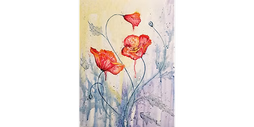Watercolor Poppies  - Paint and Sip in Norfolk | Classpop!\u2122