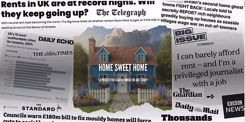 Home Sweet Home - Open rehearsals of a new play at Mayflower Studios