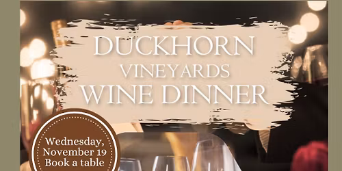 DUCKHORN WINE DINNER at WB\u2019s