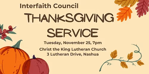 NAIC Thanksgiving Service