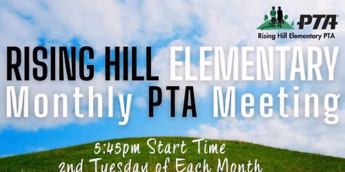 Rising Hill PTA October Meeting