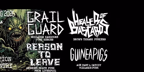 Grail Guard, Healer Of Bastards, Reason to Leave, Guineapigs @ Centrala, B-Ham