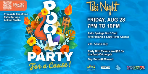 Pool Party For a Cause - Tiki Night
