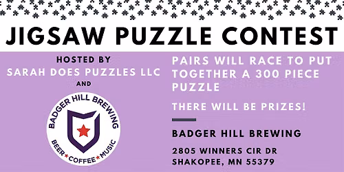 HALLOWEEN  Pairs Jigsaw Puzzle Contest at Badger Hill Brewing - Oct 2026