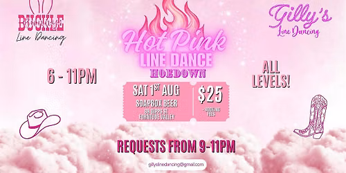 Hot Pink Line Dance Hoedown