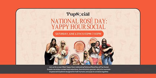 NATIONAL ROS\u00c9 DAY: YAPPY HOUR SOCIAL