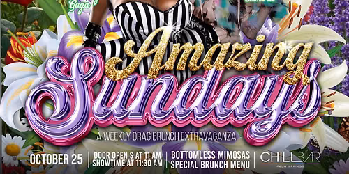 AMAZING SUNDAYS DRAG BRUNCH at CHILL BAR PALM SPRINGS (Copy)