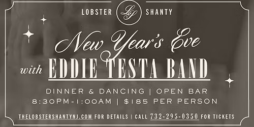 New Years Eve with Eddie Testa Band @ The Lobster Shanty