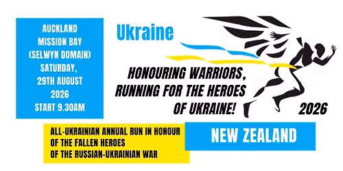 Commemorative Run: Honouring the Warriors, Running for the Heroes of Ukraine - Auckland