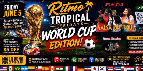 Lets kick off World Cup with Salsa del Soul!