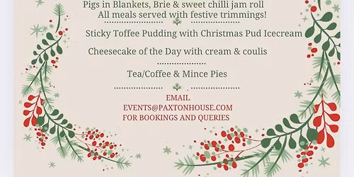 Christmas Lunches in The Stables Tearoom 