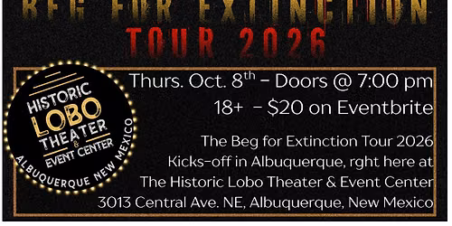 Beg for Extinction Tour 2026: Trip to the Morgue x Skeleton Crew