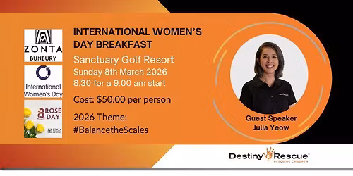 2026 Zonta Bunbury International Women's Day Breakfast