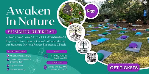 Awaken In Nature Daylong Mindfulness Summer Retreat