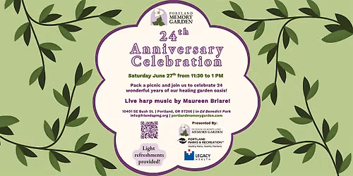 Portland Memory Garden 24th Anniversary Celebration