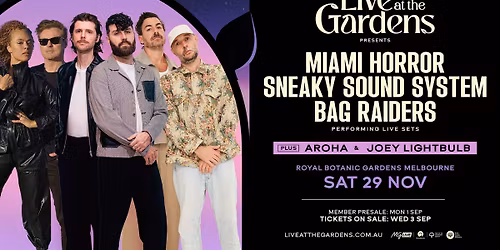 Miami Horror w\/ Sneaky Sound System & Bag Raiders (*All Ages)