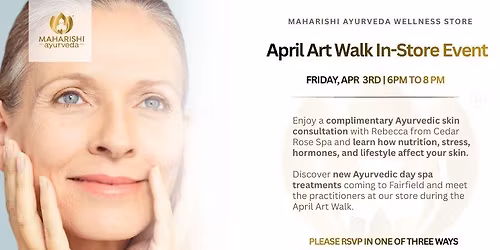 April Art Walk at the Maharishi Ayurveda Wellness Store
