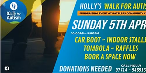 Car Boot - Indoor Stalls - Tombola - Raffles - Hollys Walk For Autism Fundraising Event