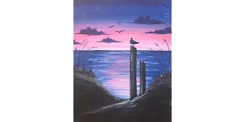 Ocean Serenity Dusk - Paint and Sip in Chicago | Classpop!\u2122