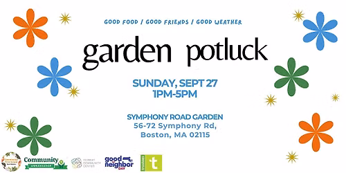 Garden Potluck at Symphony Road Garden
