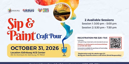 Sip and Paint: Craft Pour | October 31st