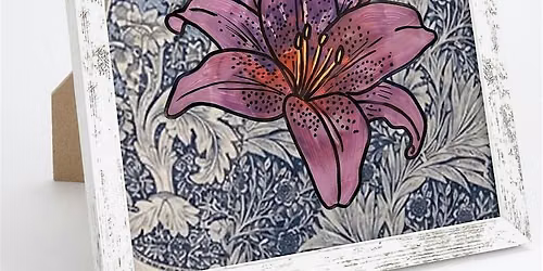 Botanical Glass Art: A Layered Lily Masterpiece