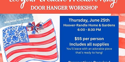 USA Flag Door Hanger Workshop \ud83c\uddfa\ud83c\uddf8