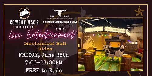 Mechanical Bull Rides
