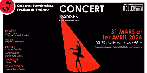 Concert Danses - Orchestre Symphonique Etudiant de Toulouse 