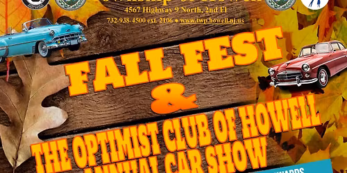 Howell Township's Fall Fest & The Optimist Club Of Howell Annual Car Show