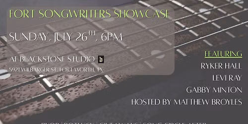 Fort Songwriters Showcase at Blackstone Studio