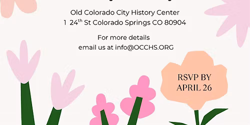 Mother's Day Morning Tea | Old Colorado City Historical Society