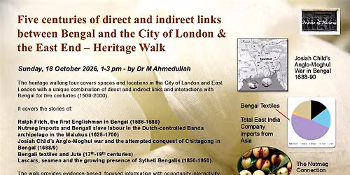 Five centuries of links between Bengal and the City of London & East End