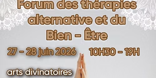 Forum des th\u00e9rapies alternative et du Bien-\u00eatre du Haillan