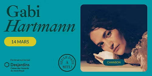 Gabi Hartmann | Montr\u00e9al, Th\u00e9\u00e2tre Outremont